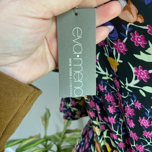 Eva Mendes New York & Co One Shoulder Floral maxi dress Size S - Picture 6 of 16